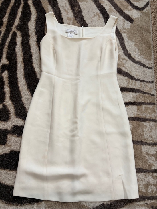 Jones New York Dresses & Skirts - Jones New York Cream Square-Neck Midi Sheath Dress